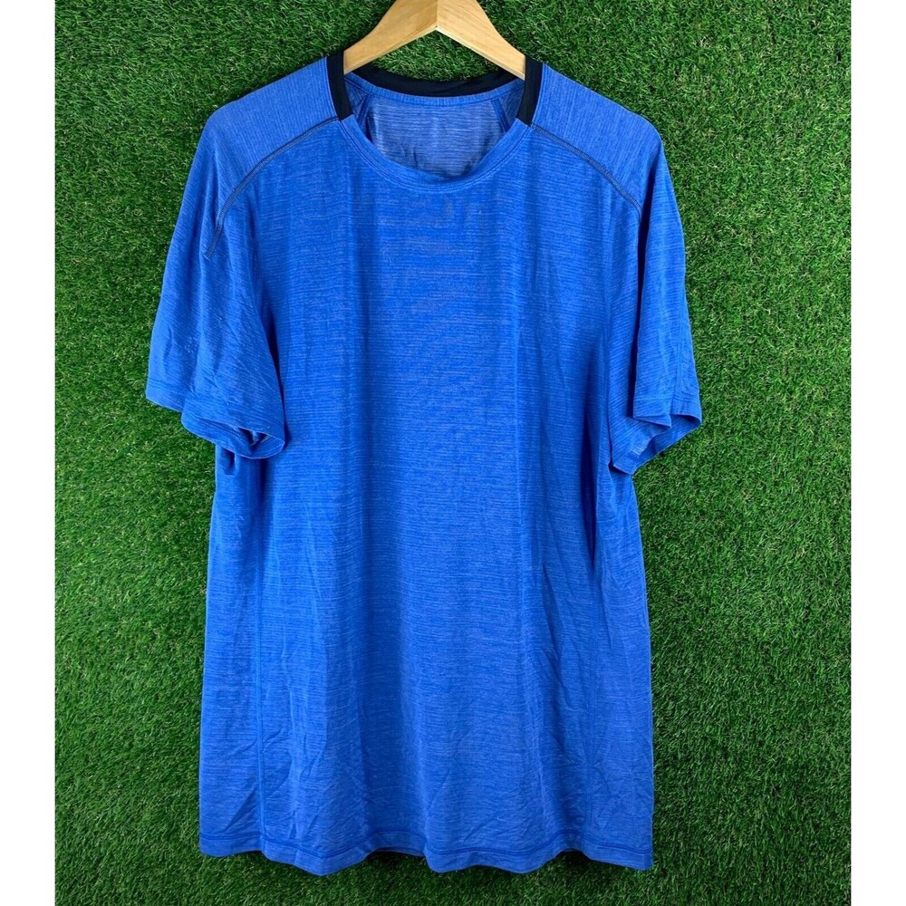 LULULEMON Men’s L S/S Athletic Gym Training Shirt Blue
